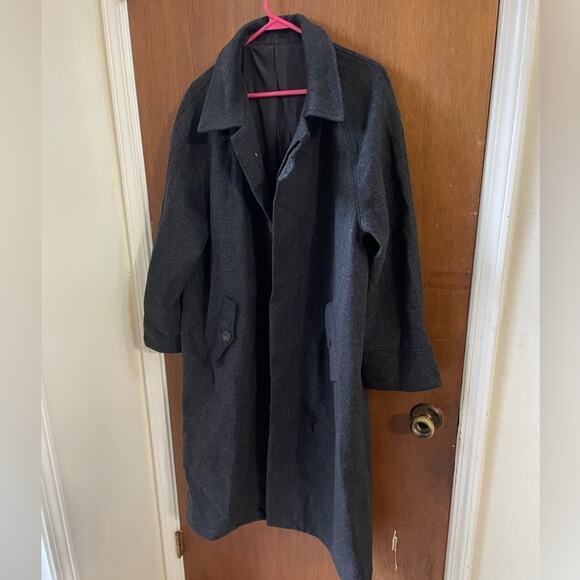 Gentle Herd wool overcoat charcoal black - Picture 4 of 16